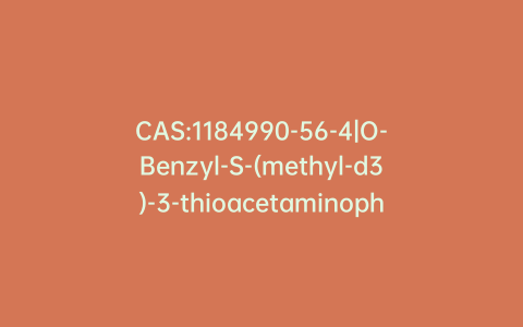 CAS:1184990-56-4|O-Benzyl-S-(methyl-d3)-3-thioacetaminophen