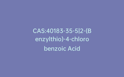 CAS:40183-35-5|2-(Benzylthio)-4-chlorobenzoic Acid