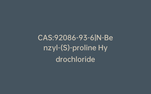 CAS:92086-93-6|N-Benzyl-(S)-proline Hydrochloride