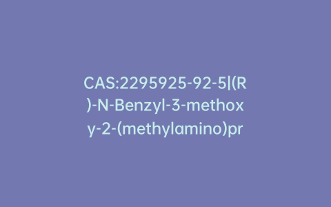 CAS:2295925-92-5|(R)-N-Benzyl-3-methoxy-2-(methylamino)propanamide