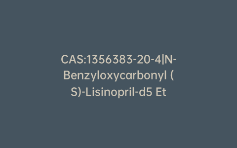 CAS:1356383-20-4|N-Benzyloxycarbonyl (S)-Lisinopril-d5 Ethyl Methyl Diester