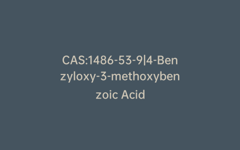 CAS:1486-53-9|4-Benzyloxy-3-methoxybenzoic Acid